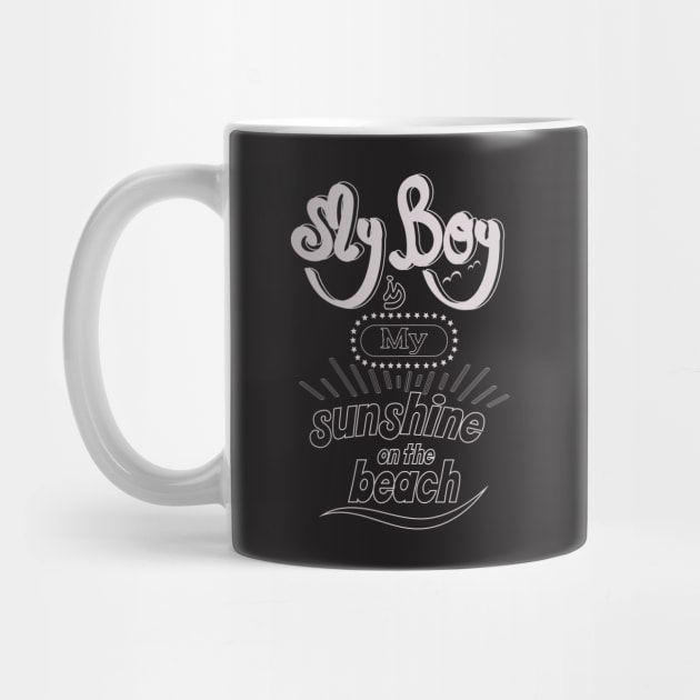 My boyfriend is my sunshine on the beach (light lettering_outlines) by ArteriaMix